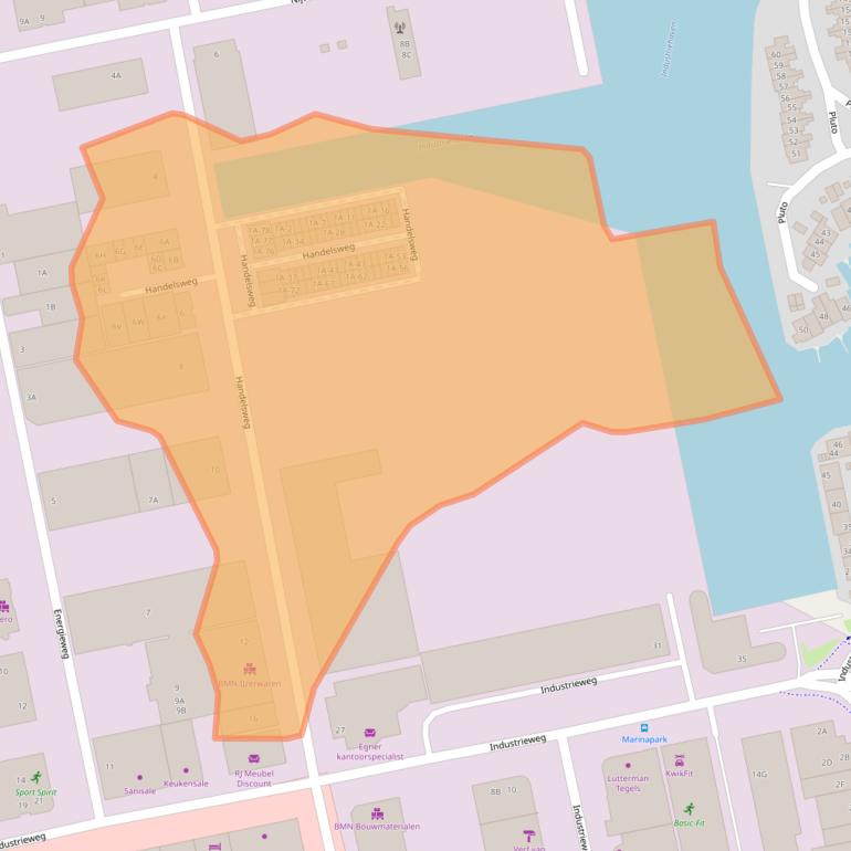 Kaart van postcodegebied 1785AE.