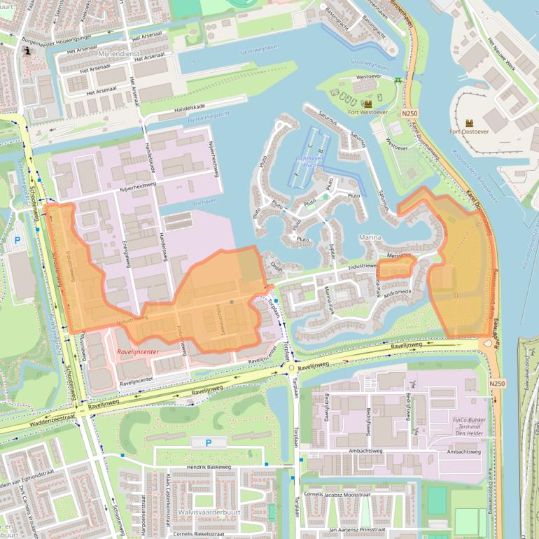 Kaart van postcodegebied 1785AG.