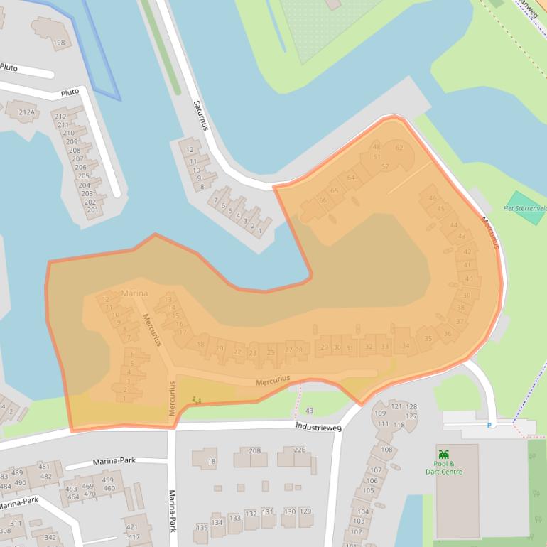 Kaart van postcodegebied 1785AH.