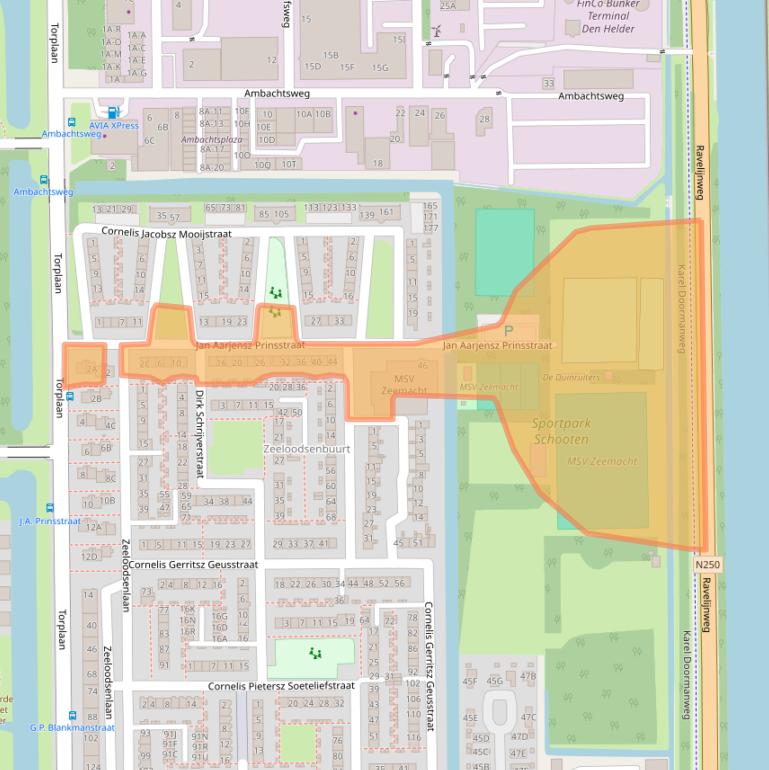 Kaart van postcodegebied 1785BC.
