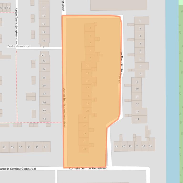 Kaart van postcodegebied 1785BX.