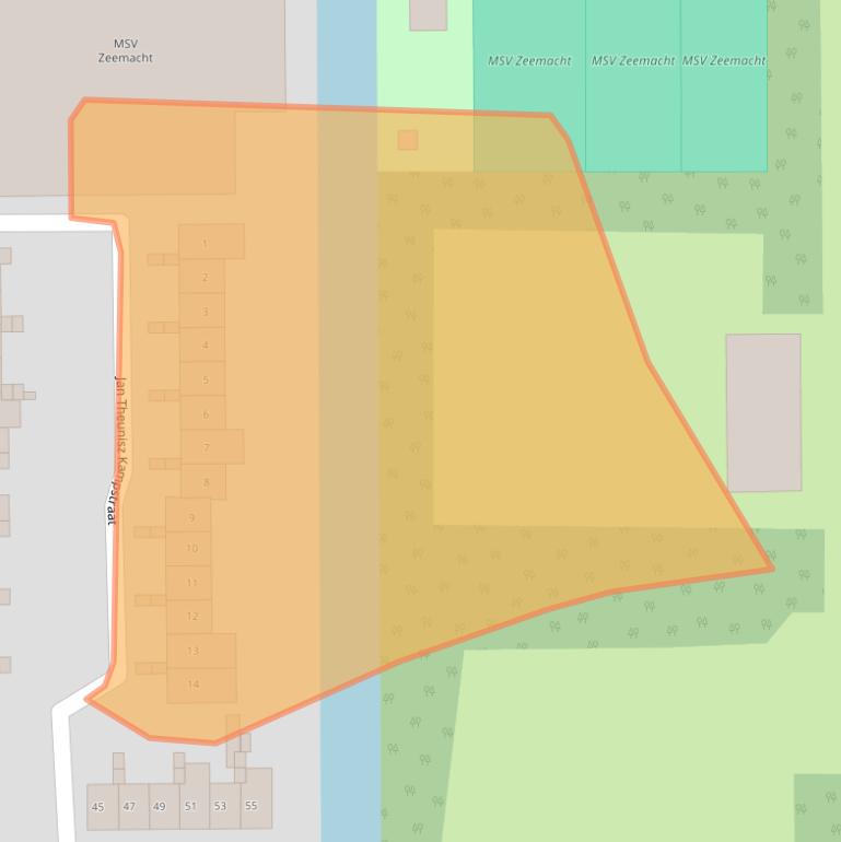 Kaart van postcodegebied 1785BZ.