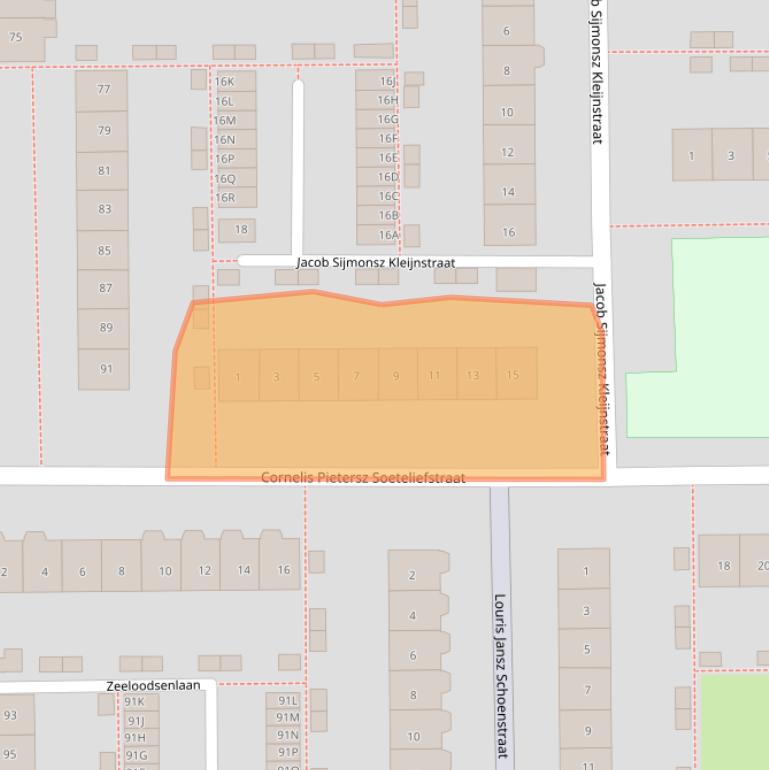 Kaart van postcodegebied 1785CB.