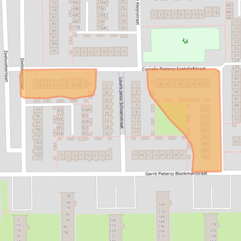 Kaart van postcodegebied 1785CD.