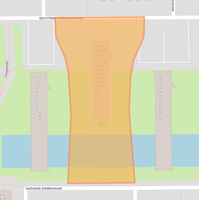 Kaart van postcodegebied 1785CJ.