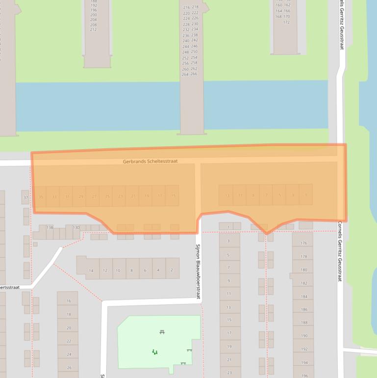 Kaart van postcodegebied 1785CN.