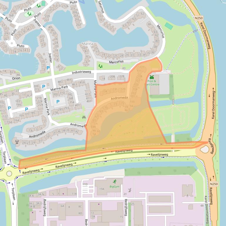 Kaart van postcodegebied 1785DS.