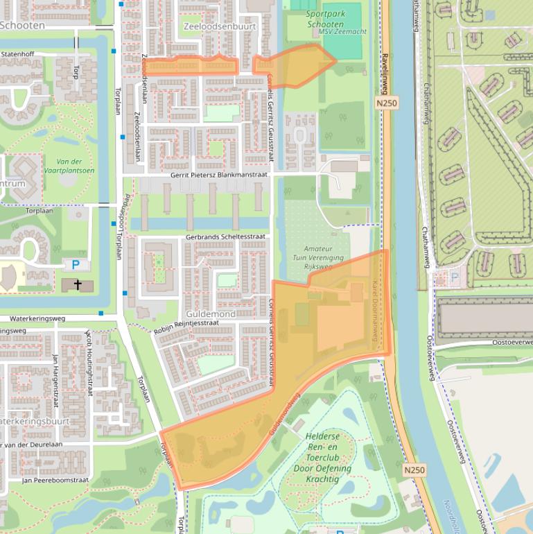 Kaart van postcodegebied 1785EA.