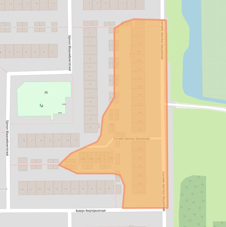 Kaart van postcodegebied 1785EE.