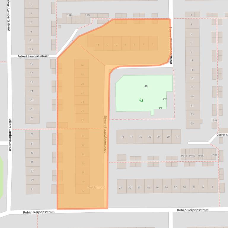 Kaart van postcodegebied 1785EK.