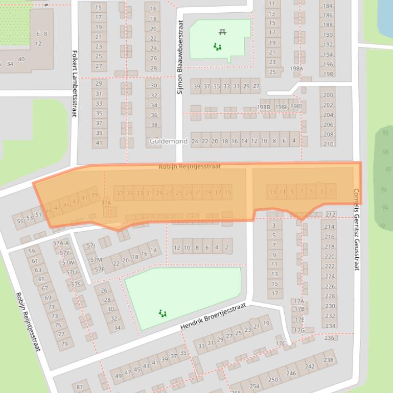 Kaart van postcodegebied 1785EL.