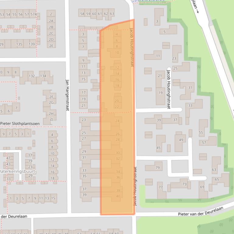 Kaart van postcodegebied 1785EV.