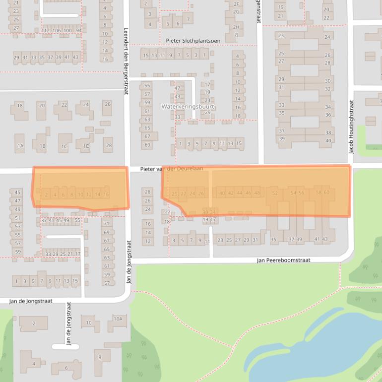 Kaart van postcodegebied 1785GB.