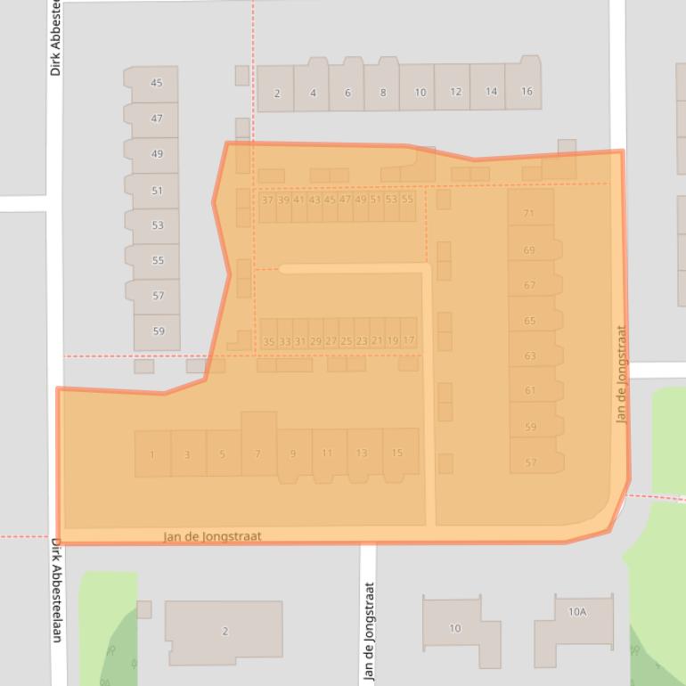 Kaart van postcodegebied 1785GE.
