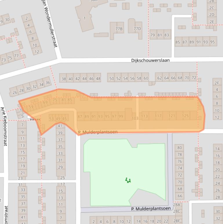 Kaart van postcodegebied 1785GS.