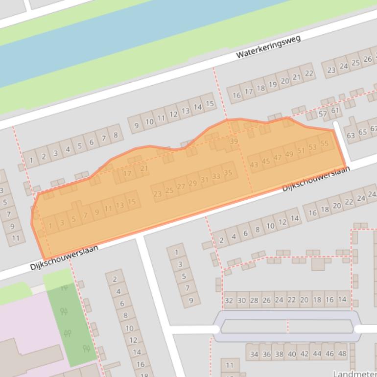 Kaart van postcodegebied 1785HM.