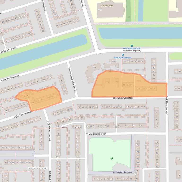 Kaart van postcodegebied 1785HN.