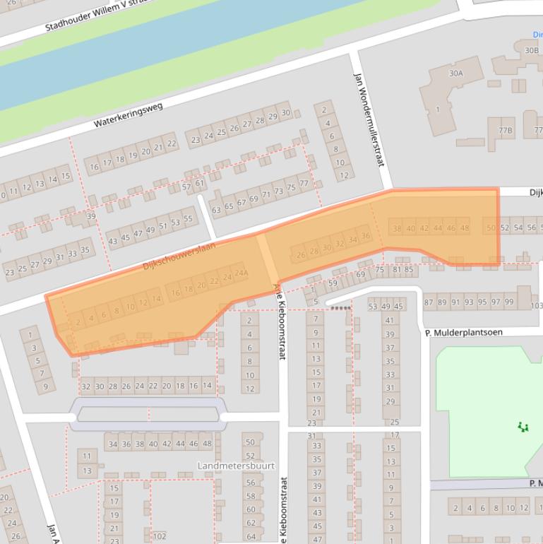 Kaart van postcodegebied 1785HR.