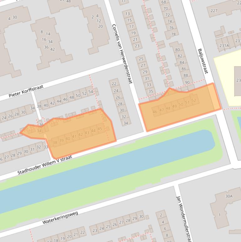 Kaart van postcodegebied 1785JB.