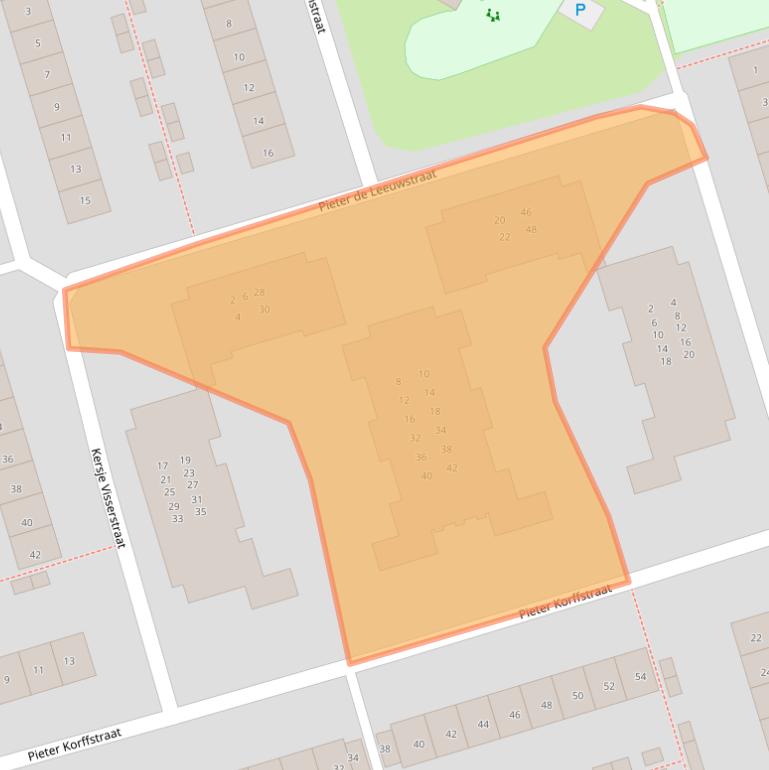 Kaart van postcodegebied 1785JK.