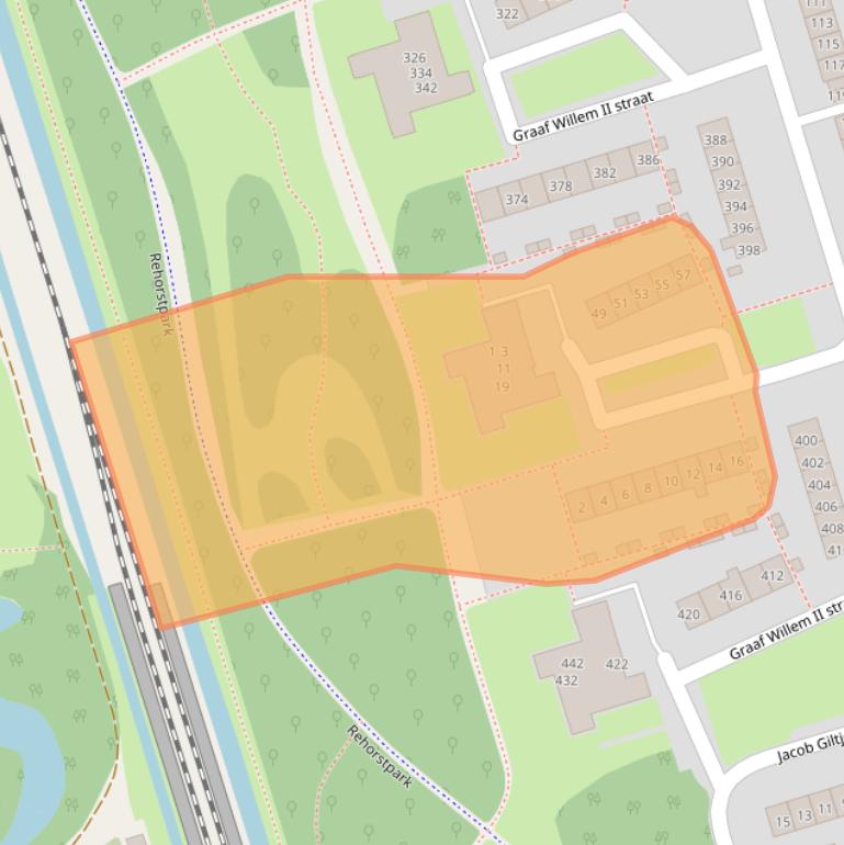 Kaart van postcodegebied 1785JM.
