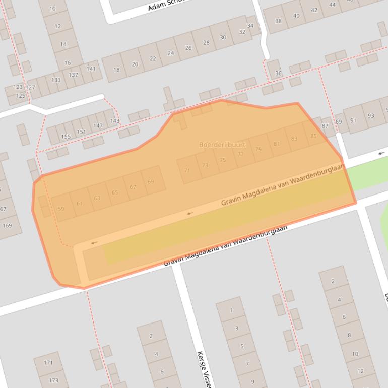 Kaart van postcodegebied 1785JN.