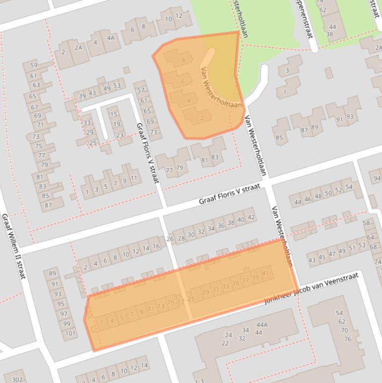Kaart van postcodegebied 1785JR.