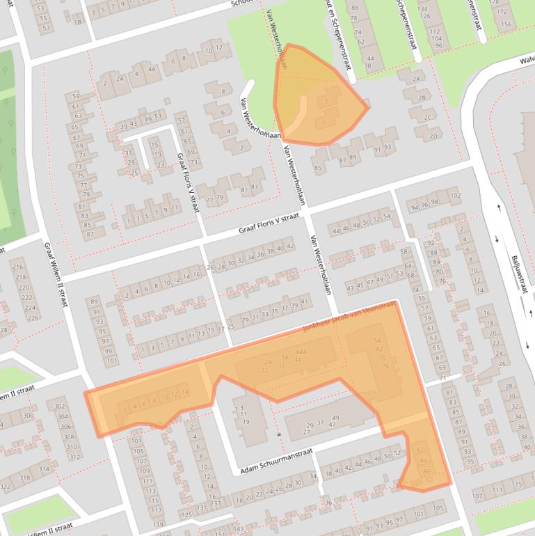 Kaart van postcodegebied 1785JT.