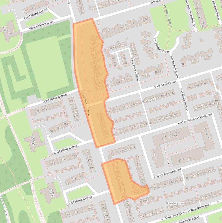 Kaart van postcodegebied 1785KC.