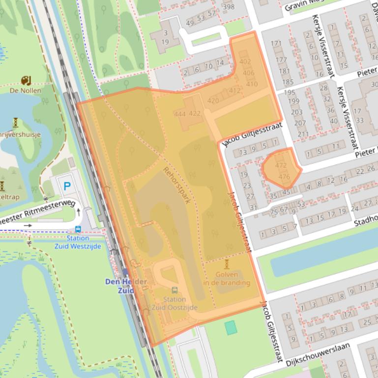 Kaart van postcodegebied 1785KP.