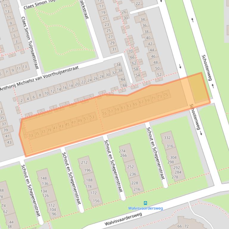 Kaart van postcodegebied 1785KS.