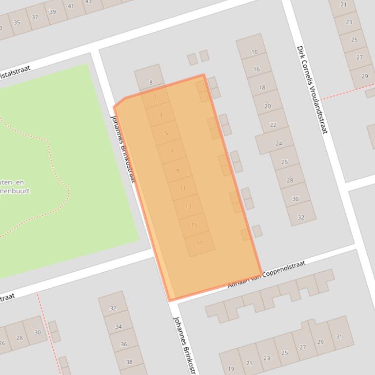 Kaart van postcodegebied 1785LA.