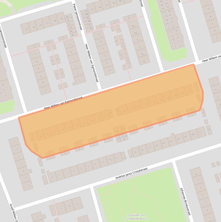 Kaart van postcodegebied 1785LL.