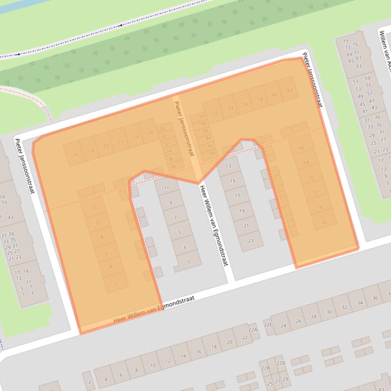 Kaart van postcodegebied 1785LP.
