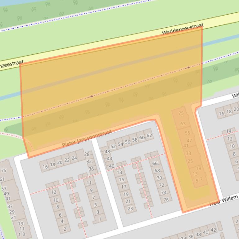 Kaart van postcodegebied 1785LR.