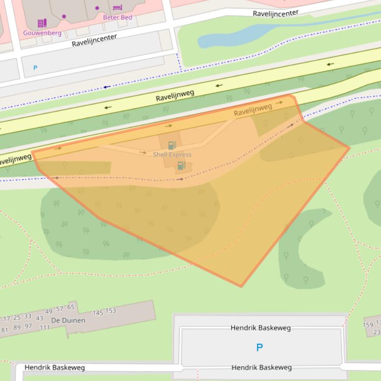 Kaart van postcodegebied 1785LZ.