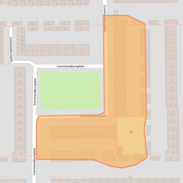 Kaart van postcodegebied 1785NE.