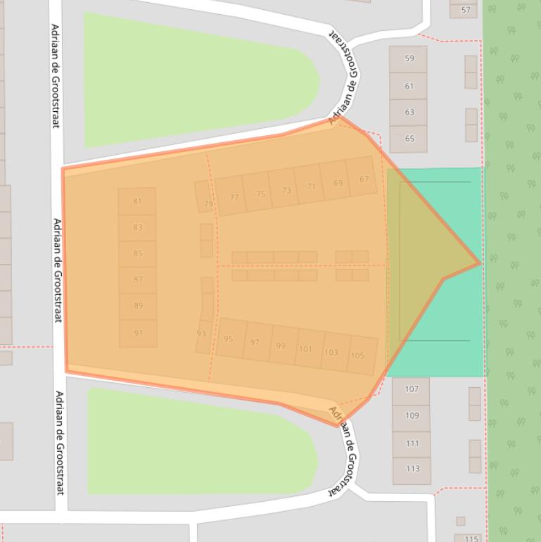 Kaart van postcodegebied 1785NJ.
