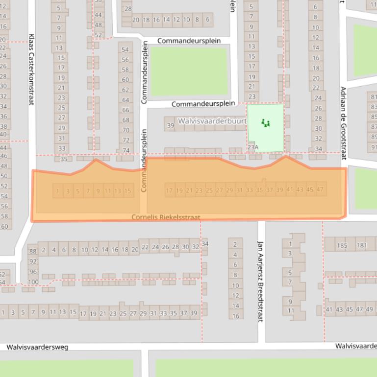 Kaart van postcodegebied 1785NM.