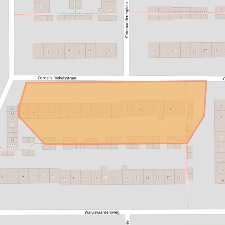 Kaart van postcodegebied 1785NN.
