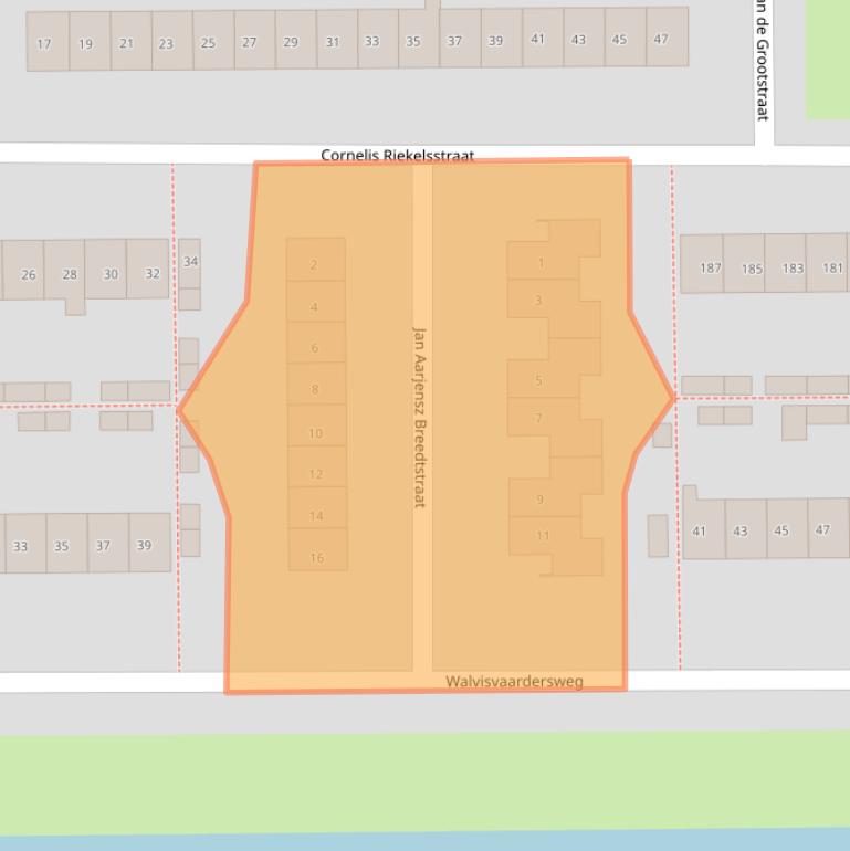 Kaart van postcodegebied 1785NP.