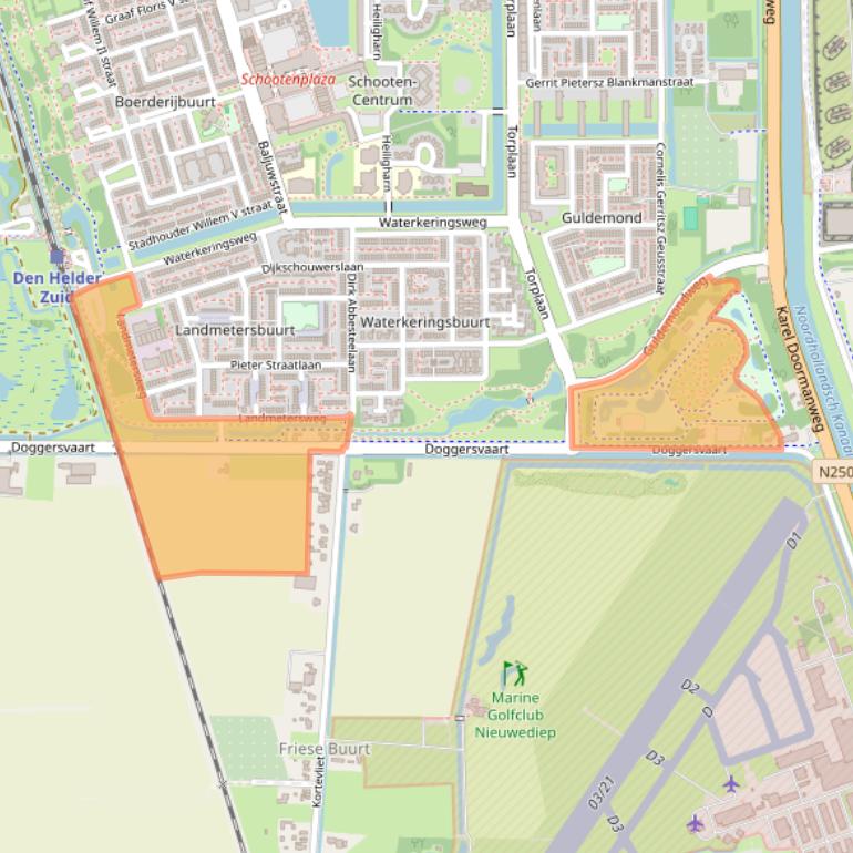 Kaart van postcodegebied 1785PC.