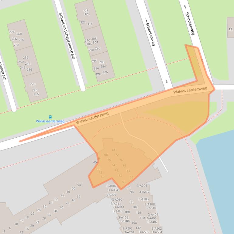 Kaart van postcodegebied 1785RE.