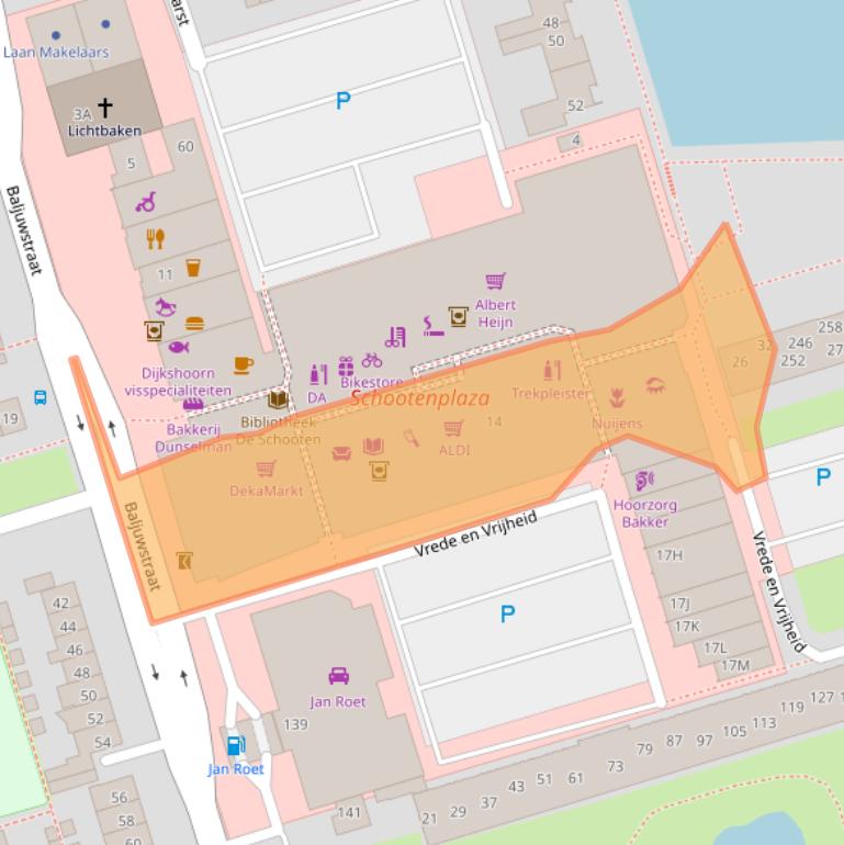 Kaart van postcodegebied 1785RM.