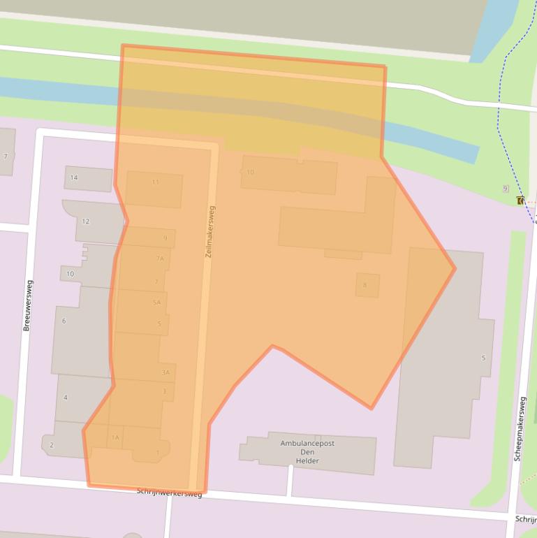 Kaart van postcodegebied 1786PE.