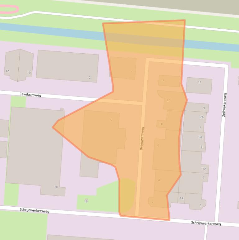 Kaart van postcodegebied 1786PG.