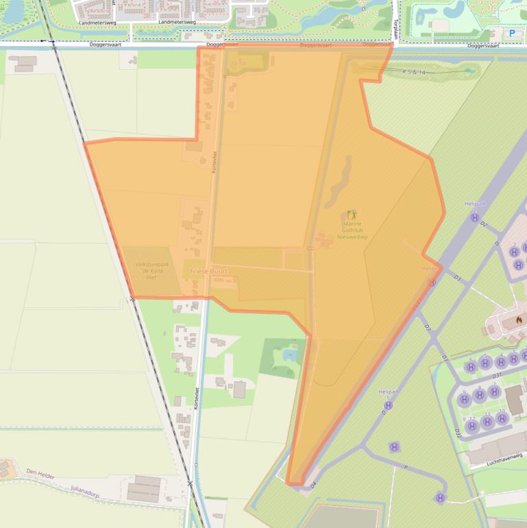 Kaart van postcodegebied 1786PK.