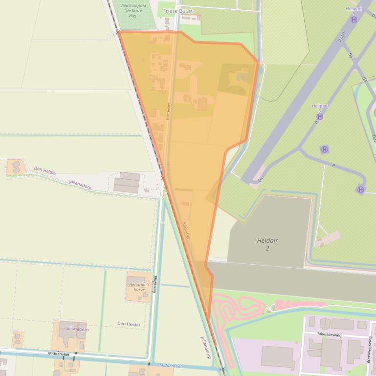 Kaart van postcodegebied 1786PL.