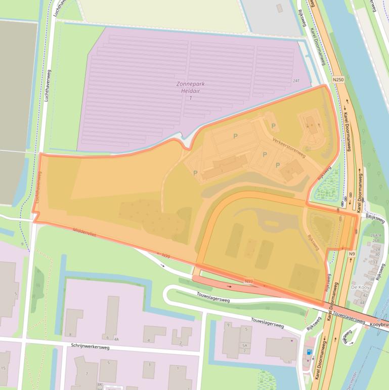 Kaart van postcodegebied 1786PN.