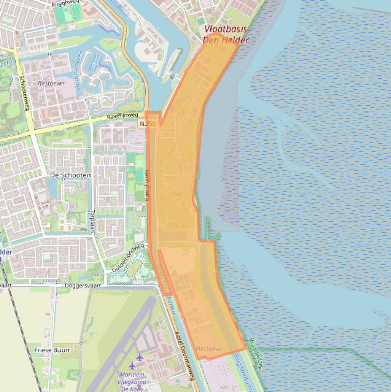 Kaart van postcodegebied 1786PS.